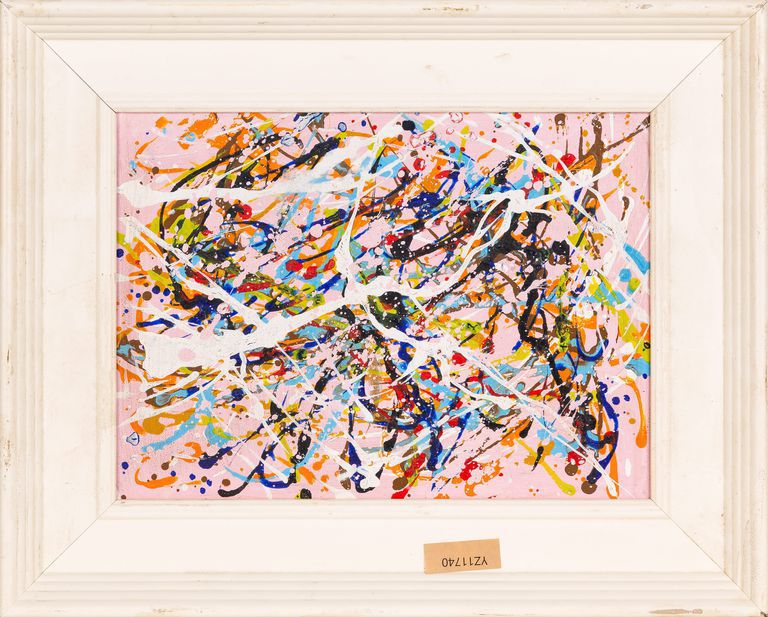 In the Style of Jackson Pollock, Abstract Painting