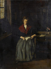 Robert Hass "Interior scene with reader"