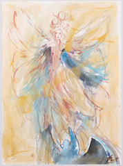 Marta Wiley – "Angel" (Original Mixed Media Painting)