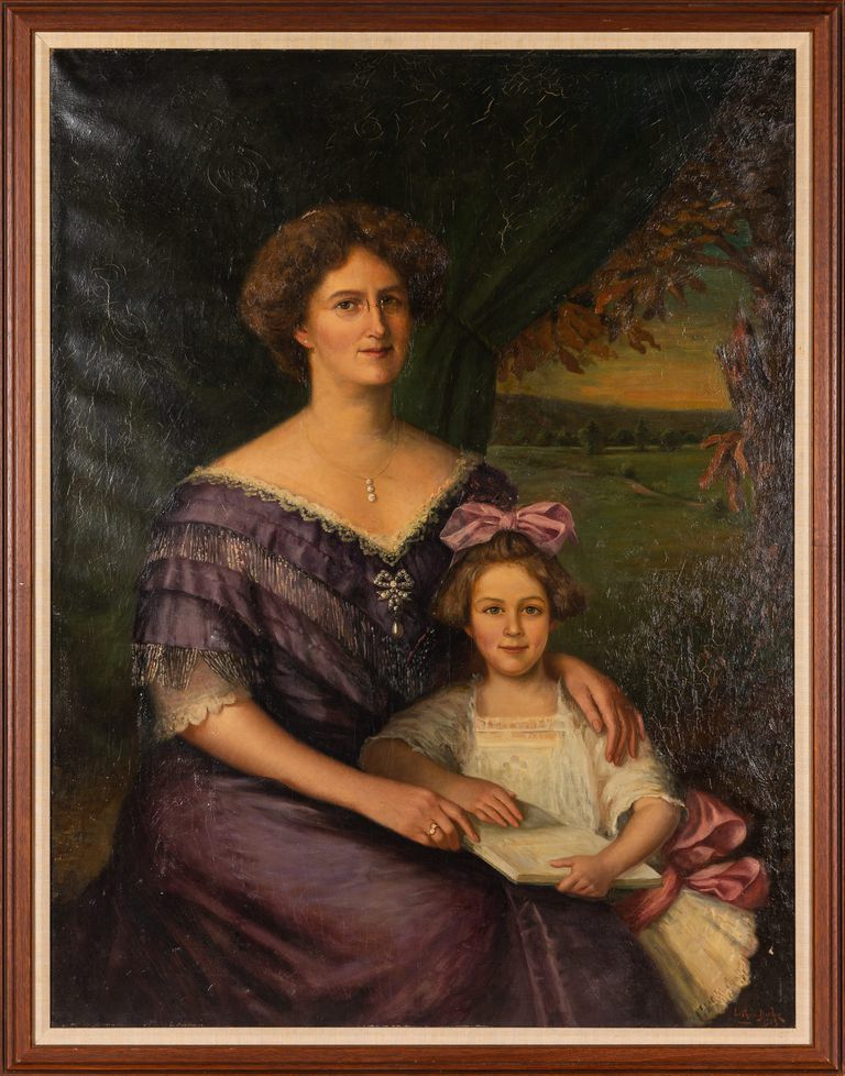 Louis Theodore Dube (1861 – c. 1925): Double Portrait (1913)