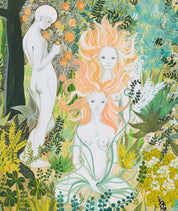 Dream like landscape with female characters