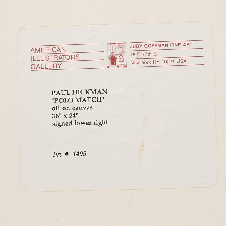 Paul Hickman, "Polo Match"