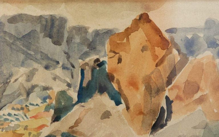 Richard Gessner "Mediterranean landscape view"