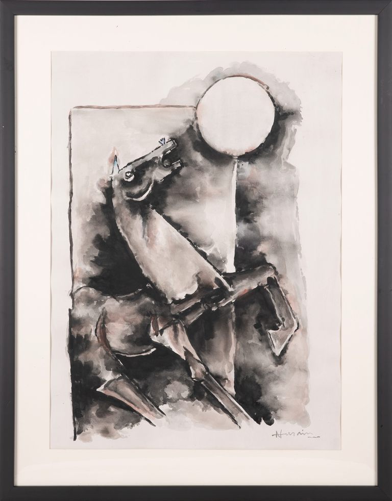 Maqbool Fida Husain - "Horse"