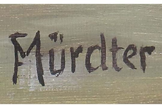 Frieda Mürdter "Still life with sunflowers"