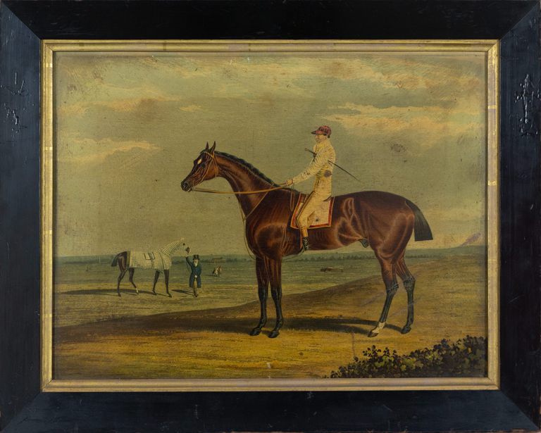 John Frederick Herring Sr (after)  Ebor, the winner of the Great St. Leger, at Doncaster, 1817.