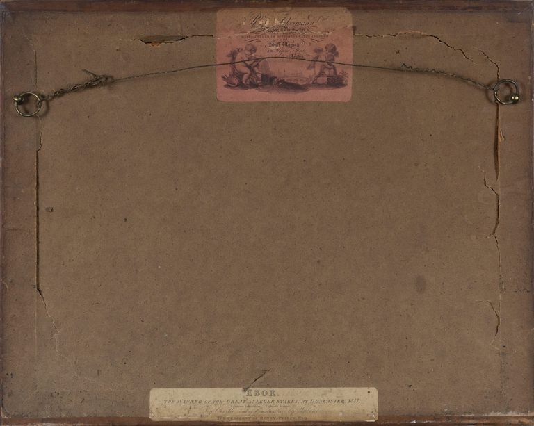 John Frederick Herring Sr (after)  Ebor, the winner of the Great St. Leger, at Doncaster, 1817.