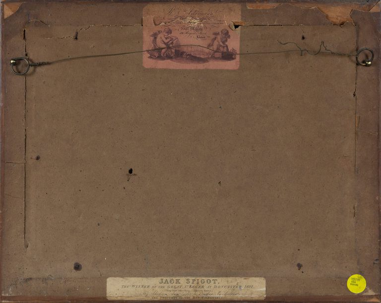 John Frederick Herring Sr (after)  Jack Spigot, the winner of the Great St. Leger, at Doncaster, 1821.