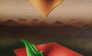 Signed Mixed Media Surrealist Composition by Italian Artist Vanni Viviani