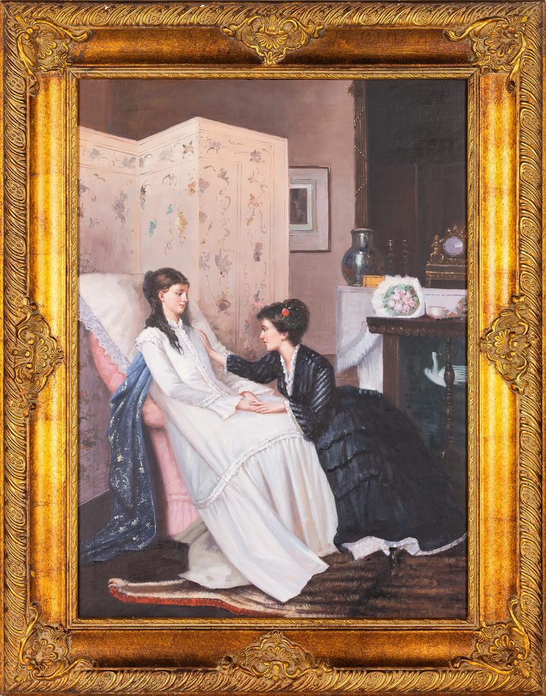 Gustave Léonard de Jonghe, "The Comforting Words"