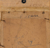 Peter II KRAMER (1857-1936) Tyrolean man with wine glass