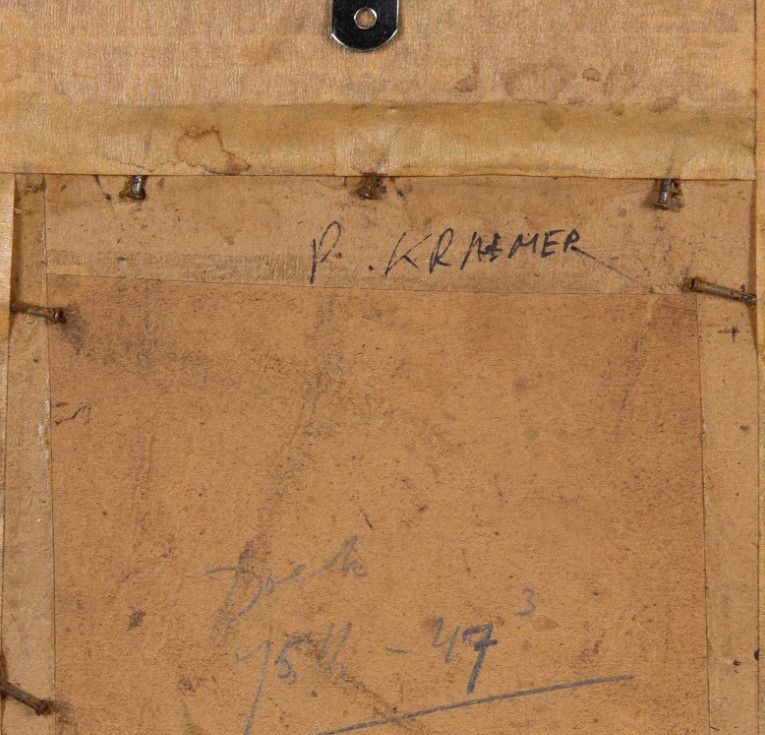 Peter II KRAMER (1857-1936) Tyrolean man with wine glass