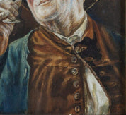 Peter II KRAMER (1857-1936) Tyrolean man with wine glass