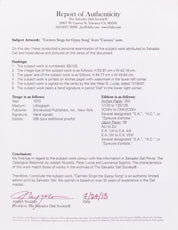 Salvador Dal, 'Carmen Sings the Gypsy Song'