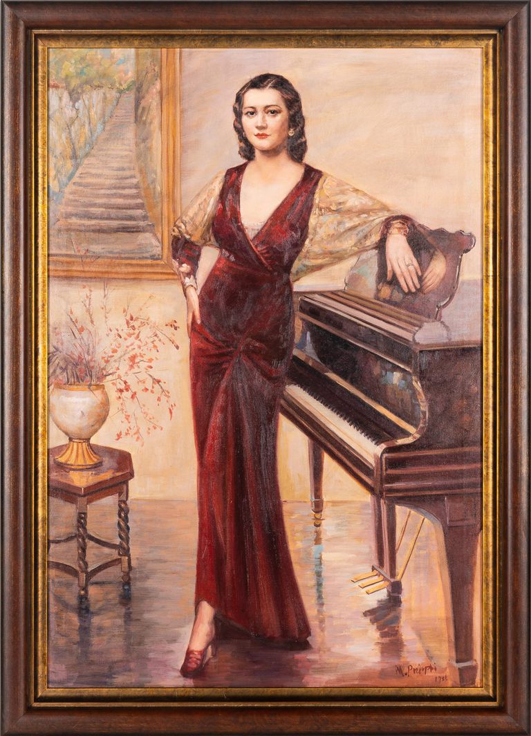Misha Podryski, "Woman at Piano"