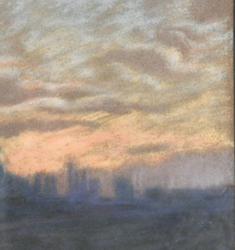 Lessing Whitford Williams (1894-1989) " Belgian sunset."