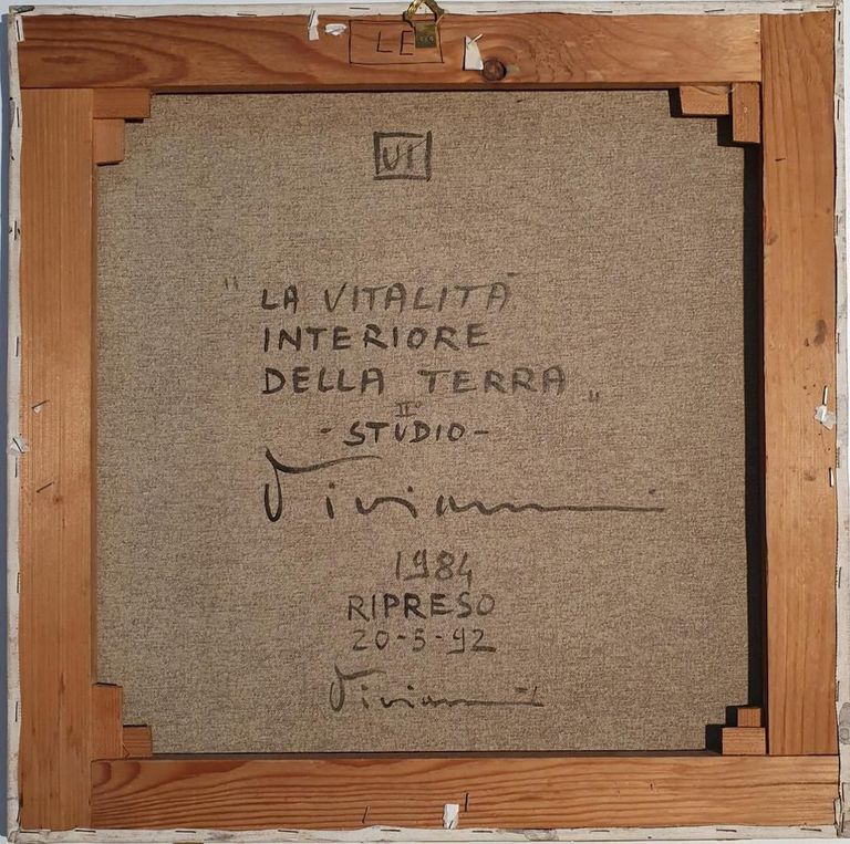 Signed Mixed Media Surrealist Composition by Italian Artist Vanni Viviani