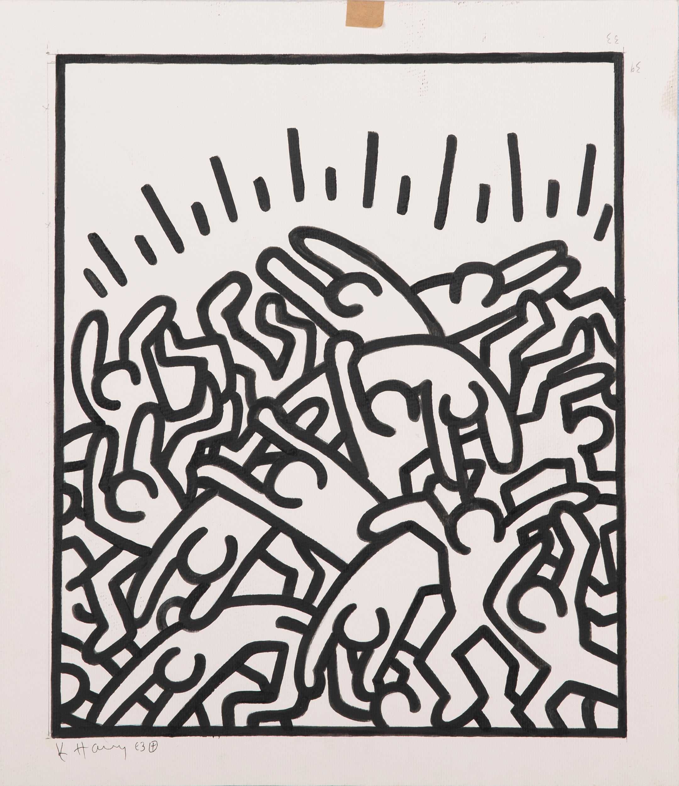 Keith Haring (1958-1990) litho op 300 ex