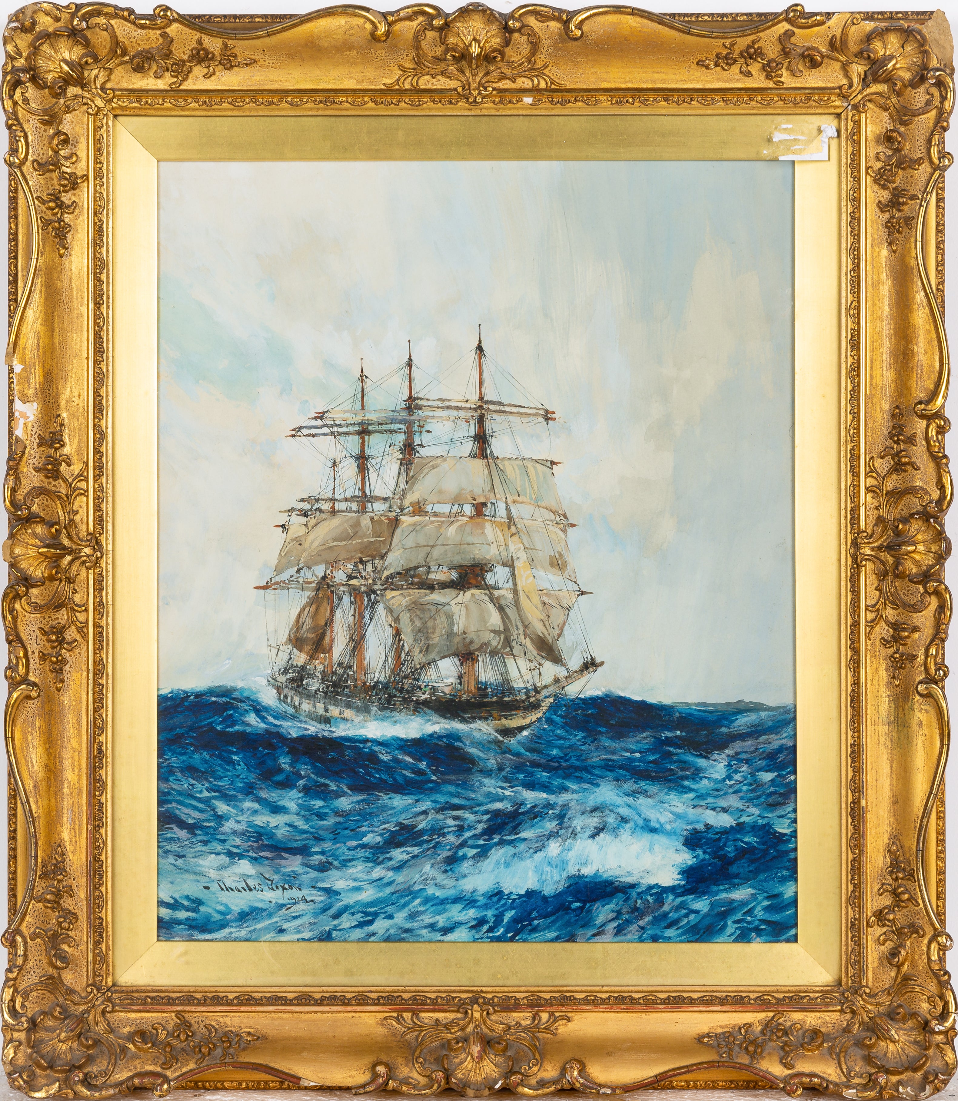 Charles Dixon – Windbagger in Rough Seas