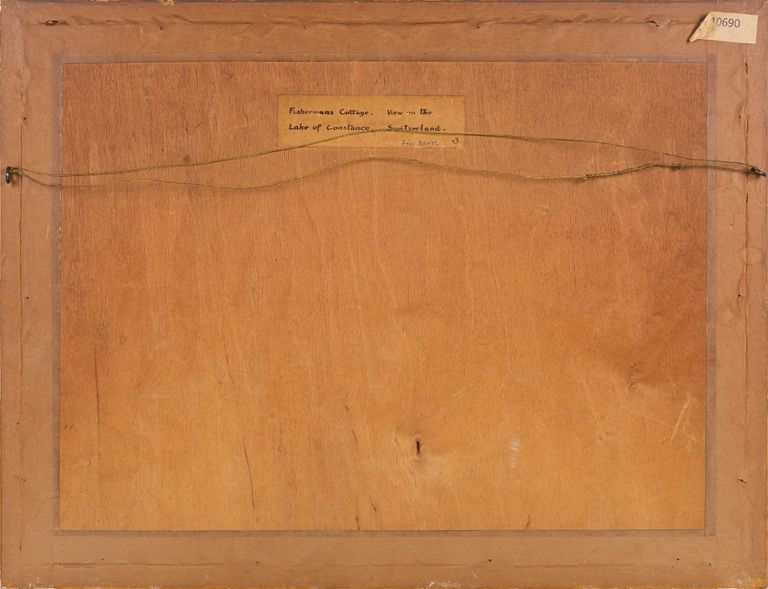 Frederick Bentz 'Fisherman's Cottage (View on the Lake of Constance, Switzerland)'