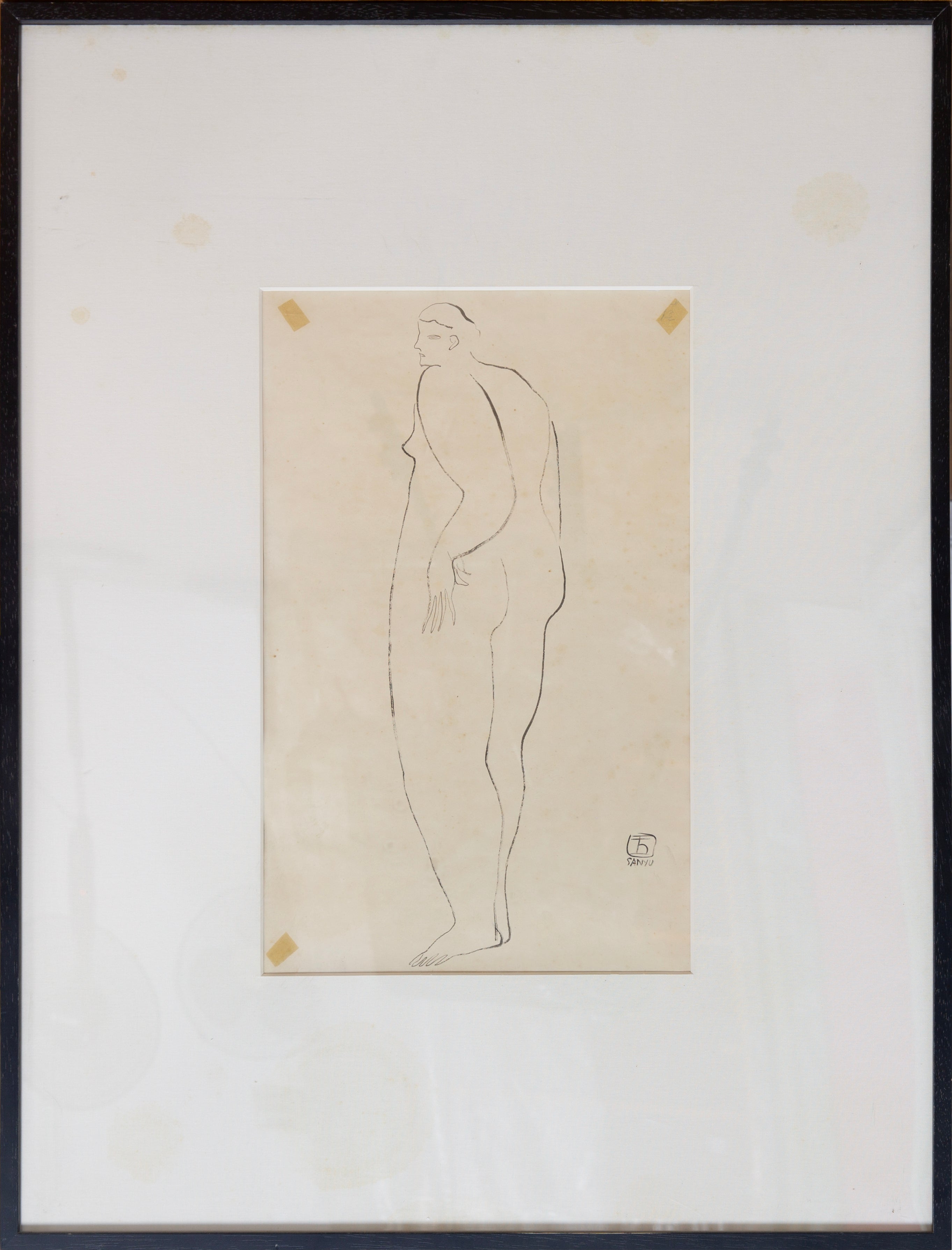 Looking Back Nude Woman