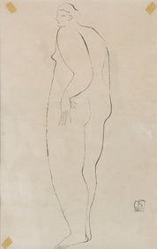 Looking Back Nude Woman