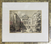 Queen's Square Chapel, Bath; Nassau House, Orange Grove (Prince of Orange House); Mr. Ralph Allen's House in Lilliput Alley from the Garden. J. Wood. Archit. 1727
