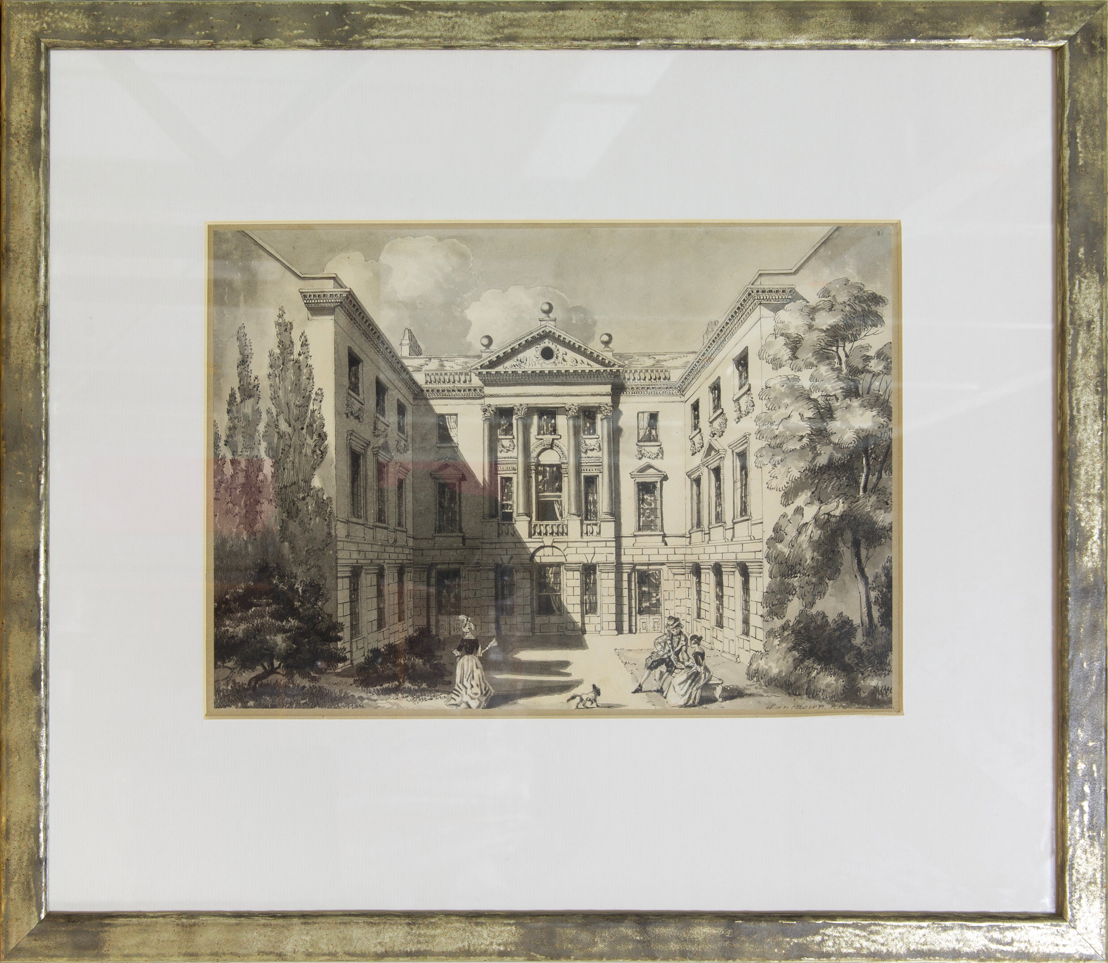 Queen's Square Chapel, Bath; Nassau House, Orange Grove (Prince of Orange House); Mr. Ralph Allen's House in Lilliput Alley from the Garden. J. Wood. Archit. 1727