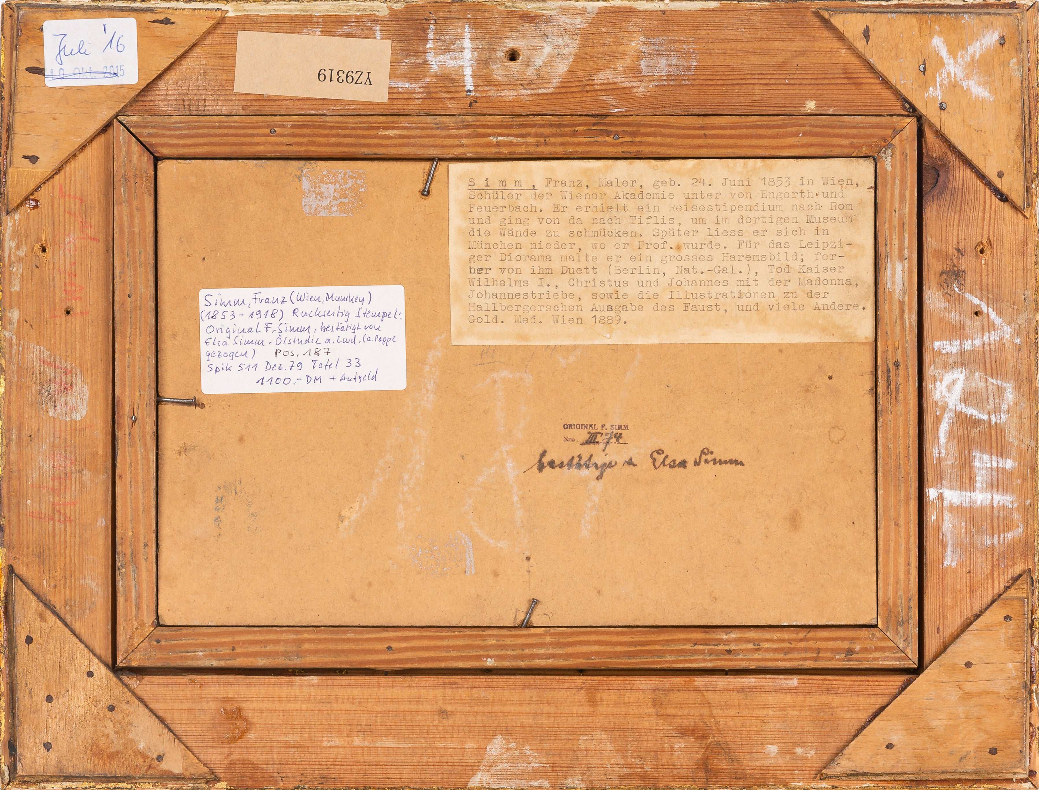 Franz Xaver Simm, Untitled