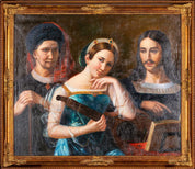 Marie Adelaide Kindt (Belgian, 1804–1893), The Music Lesson