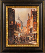 Pieter Cornelis Dommershuijzen (1842–1928) 'Dans le quartier juif à Amsterdam (In the Jewish Quarter of Amsterdam)'