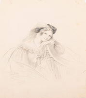 Marie Adelaide Kindt, "Lady with a Harp"
