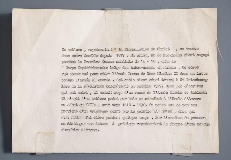 Old Master Painting "Flagellation Of Christ" Attributed to Adam Van Noort