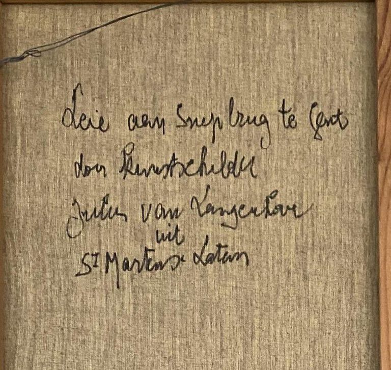 Julien VAN LANGENHOVE - Leie aan snepbrug te Gent
