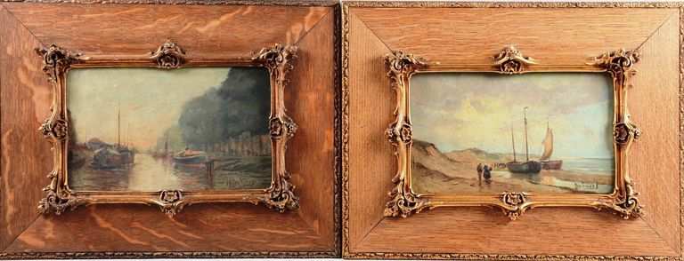 H. Meulemans, Marine Landscape Scenes