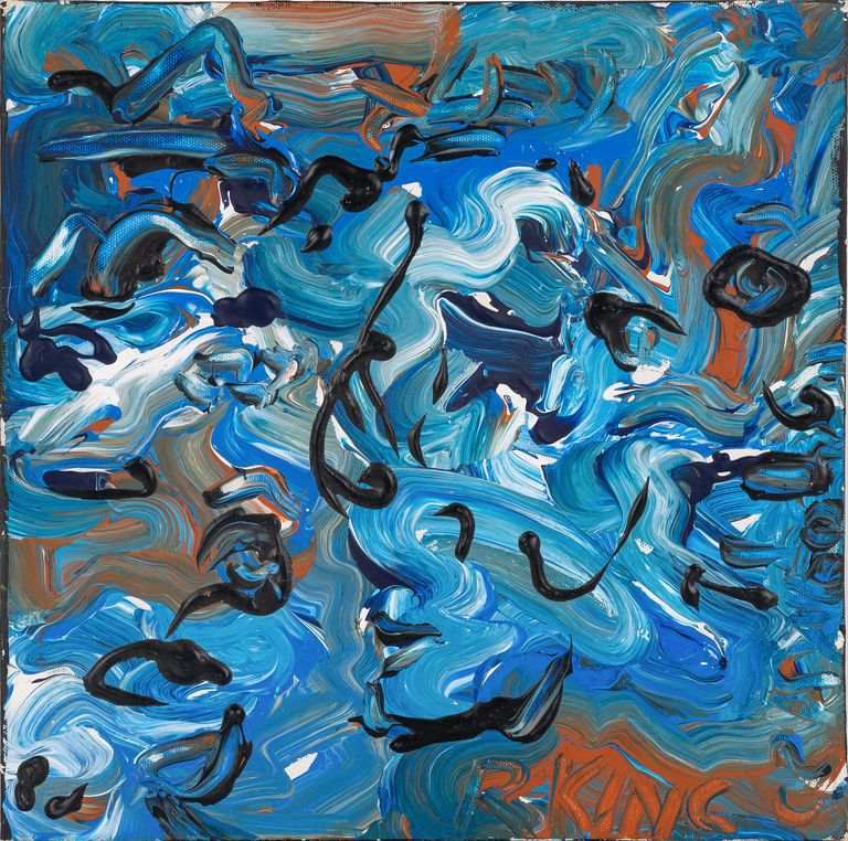 Robert "King" Crawford, "Blue Portrait" ( from Mesmeratic Series)