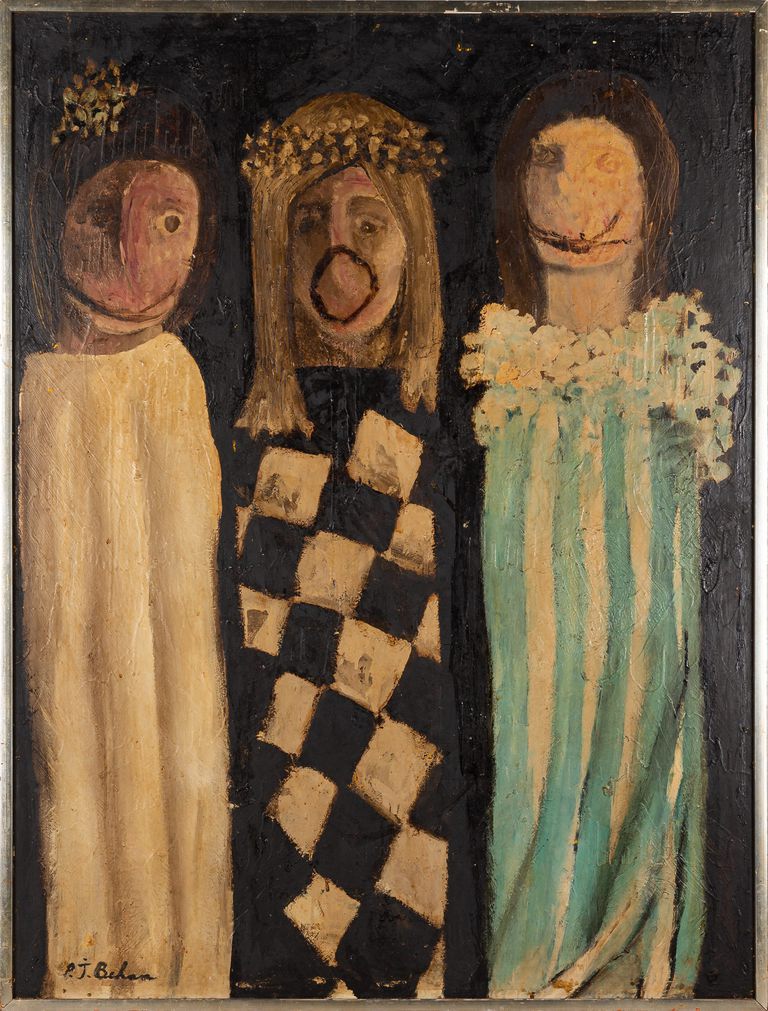 Peter Behan (b. 1939) - Three Figures from a Play