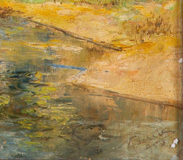 Manuel Ferreira, "Landscape with watermill"