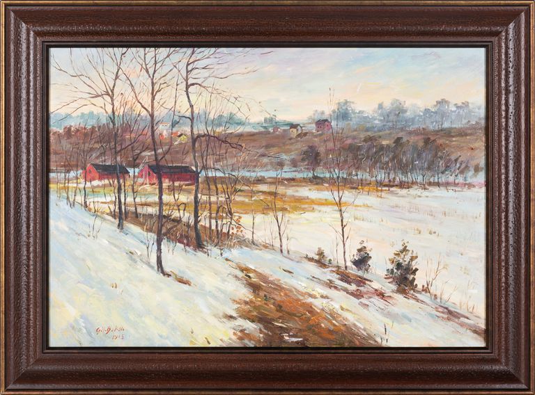 George Herbert Baker, Indiana Winter Landscape