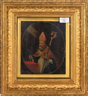 Pair of 19th-Century Italian School Bishop Portraits