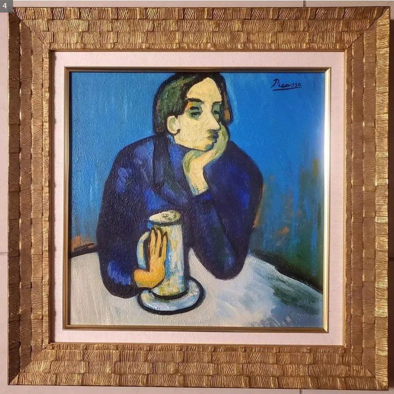 Manner of Pablo Picasso, Interior Male Hombre Spanish