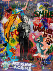 Nastya Rovenskaya – "You May Say I'm a Dreamer" (Original Mixed Media on Paper)