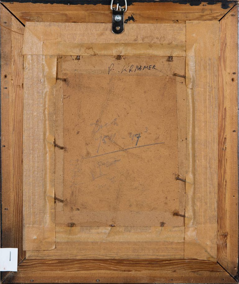 Peter II KRAMER (1857-1936) Tyrolean man with wine glass