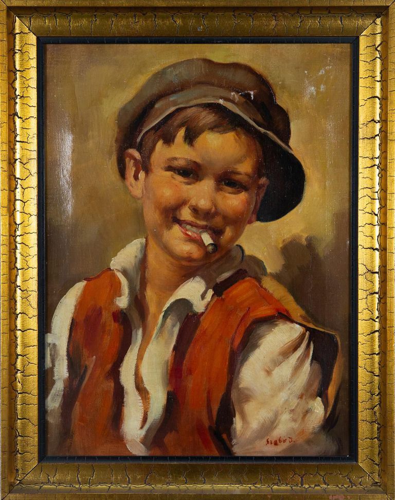 Brabot J., 'Boy with a cigarette'