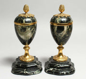 Pair of 19th Century French Marble Urns