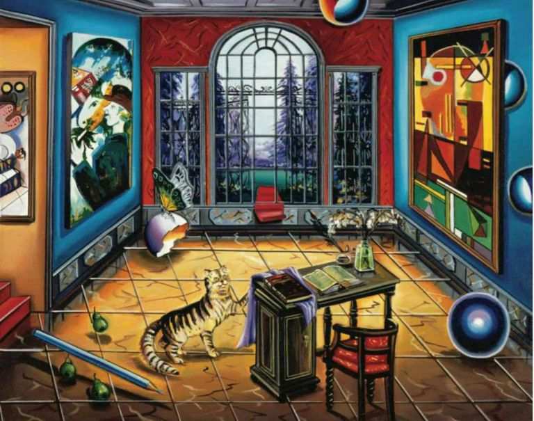 Alexander Astahov, 'Writing to Chagall'