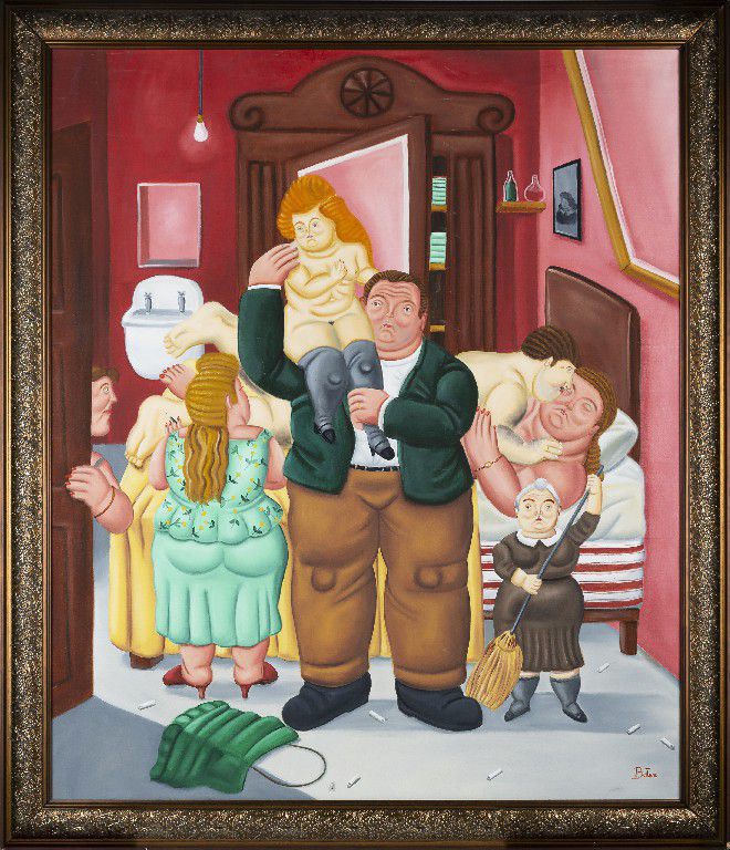 (After) Fernando Botero, "La Casa de Amanda Ramirez"