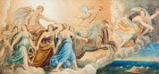 Antique Painting Signed P. Bor, Mythological scene