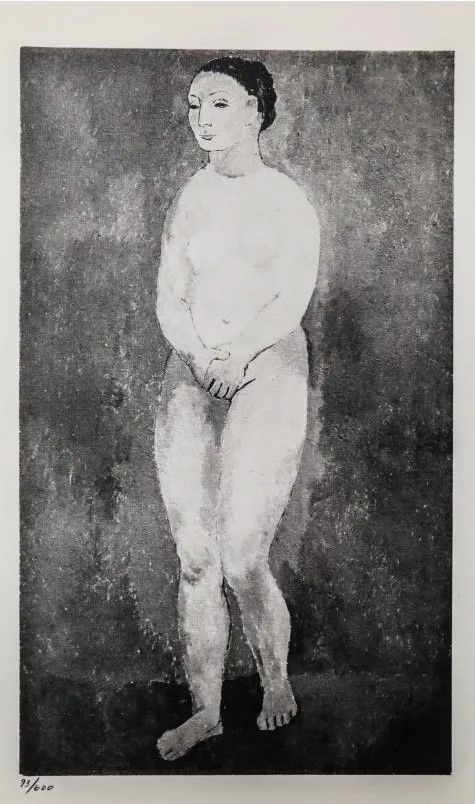 (After) Pablo Picasso, 'Nude with Joined Hands' - Limited edition Lithograph Print