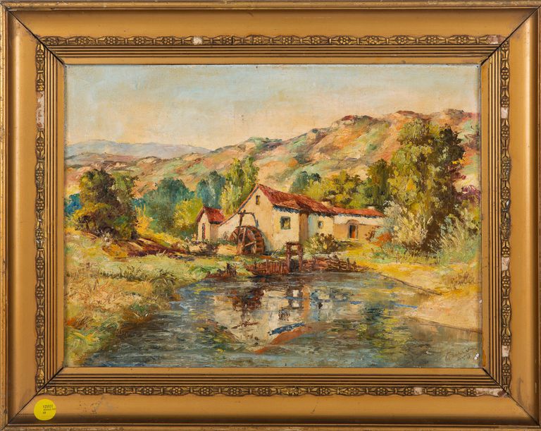 Manuel Ferreira, "Landscape with watermill"